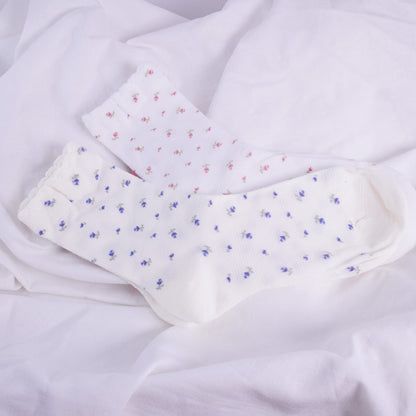 Rosy Floral Socks