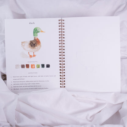 Animals Watercolor Workbook