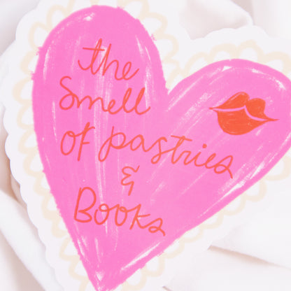 The Smell of Pastries & Books Sticker