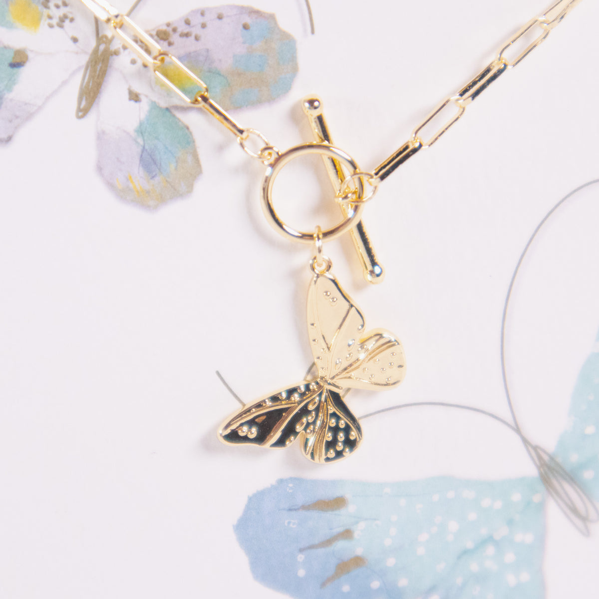 Butterfly Toggle Necklace
