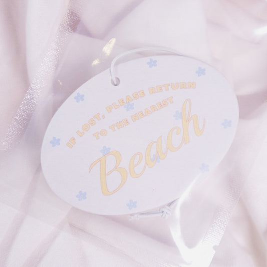 Please Return To The Beach Car Air Freshener