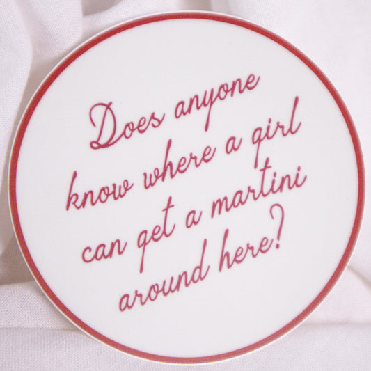 Girls Want Martinis Sticker