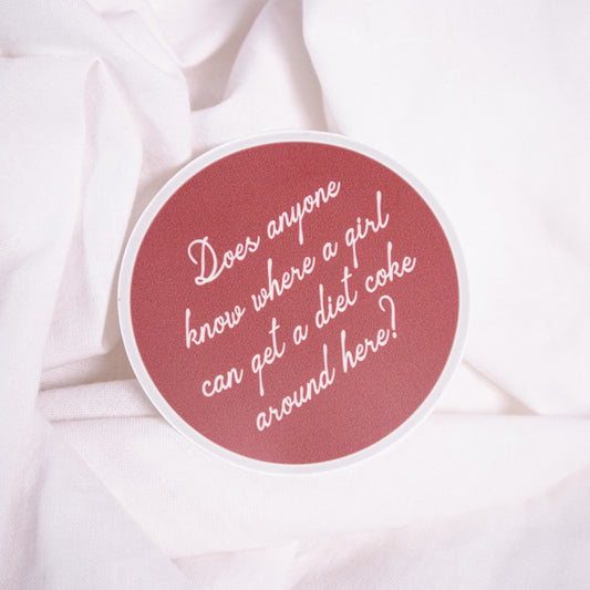 Girls Want Diet Coke Sticker