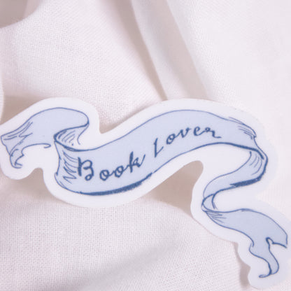 Book Lover Banner Sticker
