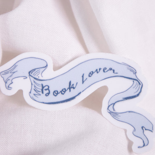 Book Lover Banner Sticker