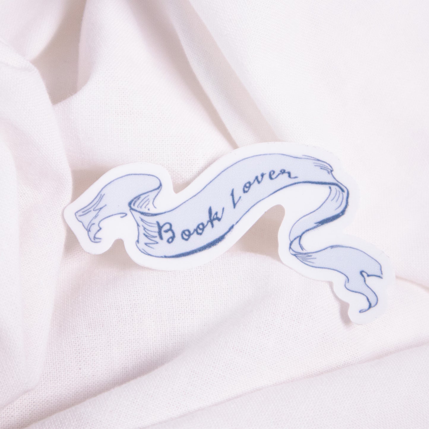 Book Lover Banner Sticker