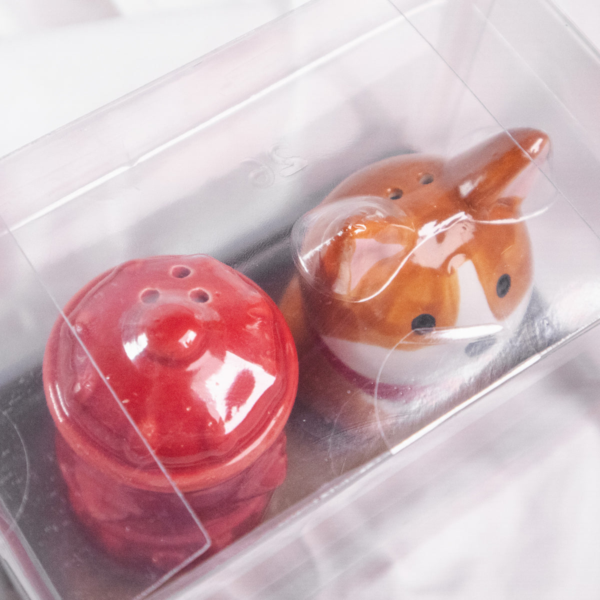 Dog and Fire Hydrant Salt and Pepper Shakers
