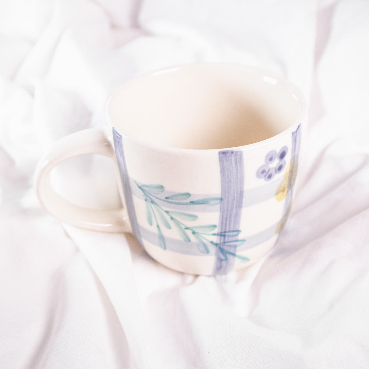 Botanical Gingham Mug