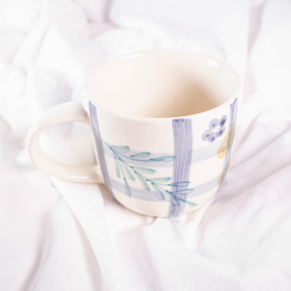 Botanical Gingham Mug