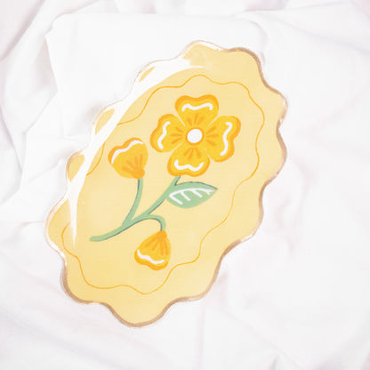 Flower Scalloped Tray