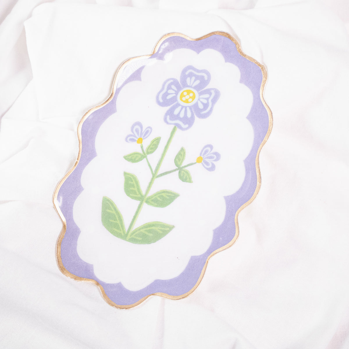 Flower Scalloped Tray