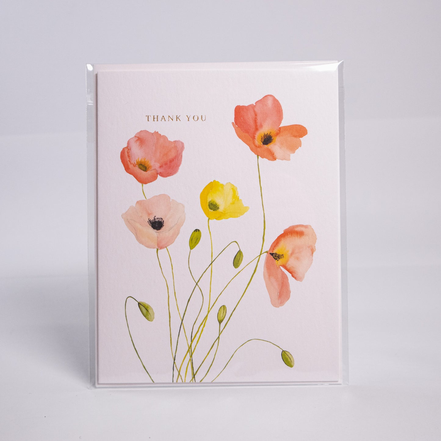 Thank You Poppies Greeting Card