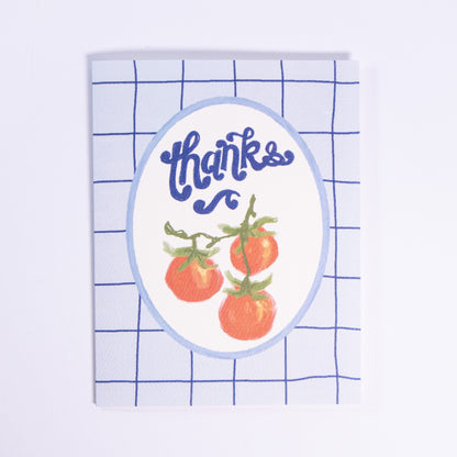 Tomato Thank You Greeting Card