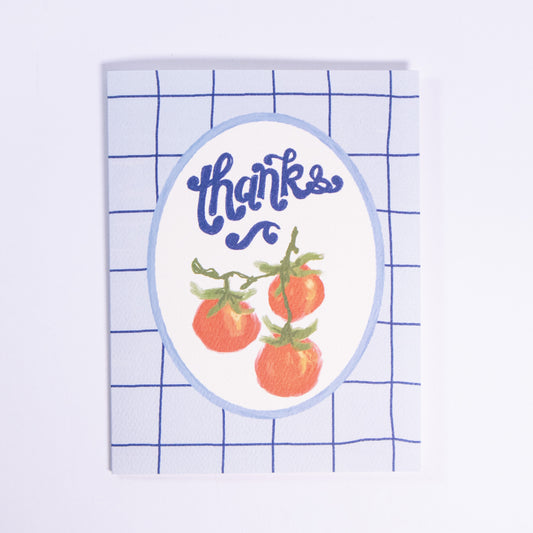 Tomato Thank You Greeting Card