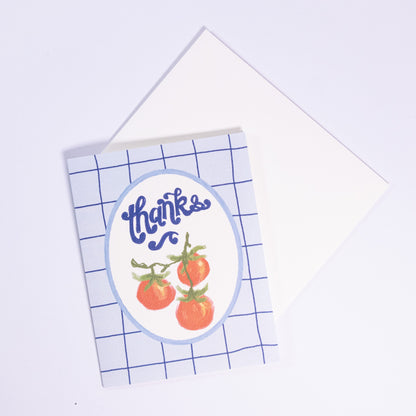 Tomato Thank You Greeting Card