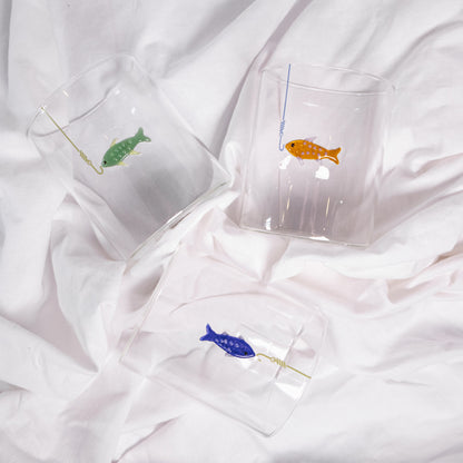 Gone Fishing Juice Glass