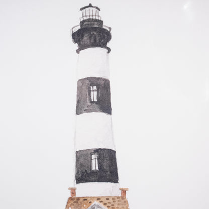 Lighthouse by the Sea Wall Art Print