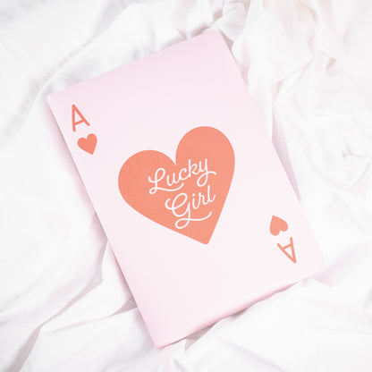 Lucky Girl Playing Card Journal