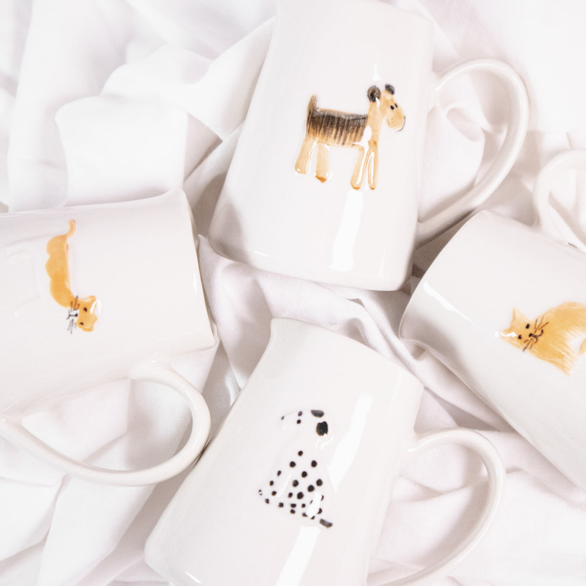 Mini Cat and Dog Pitcher/Creamer