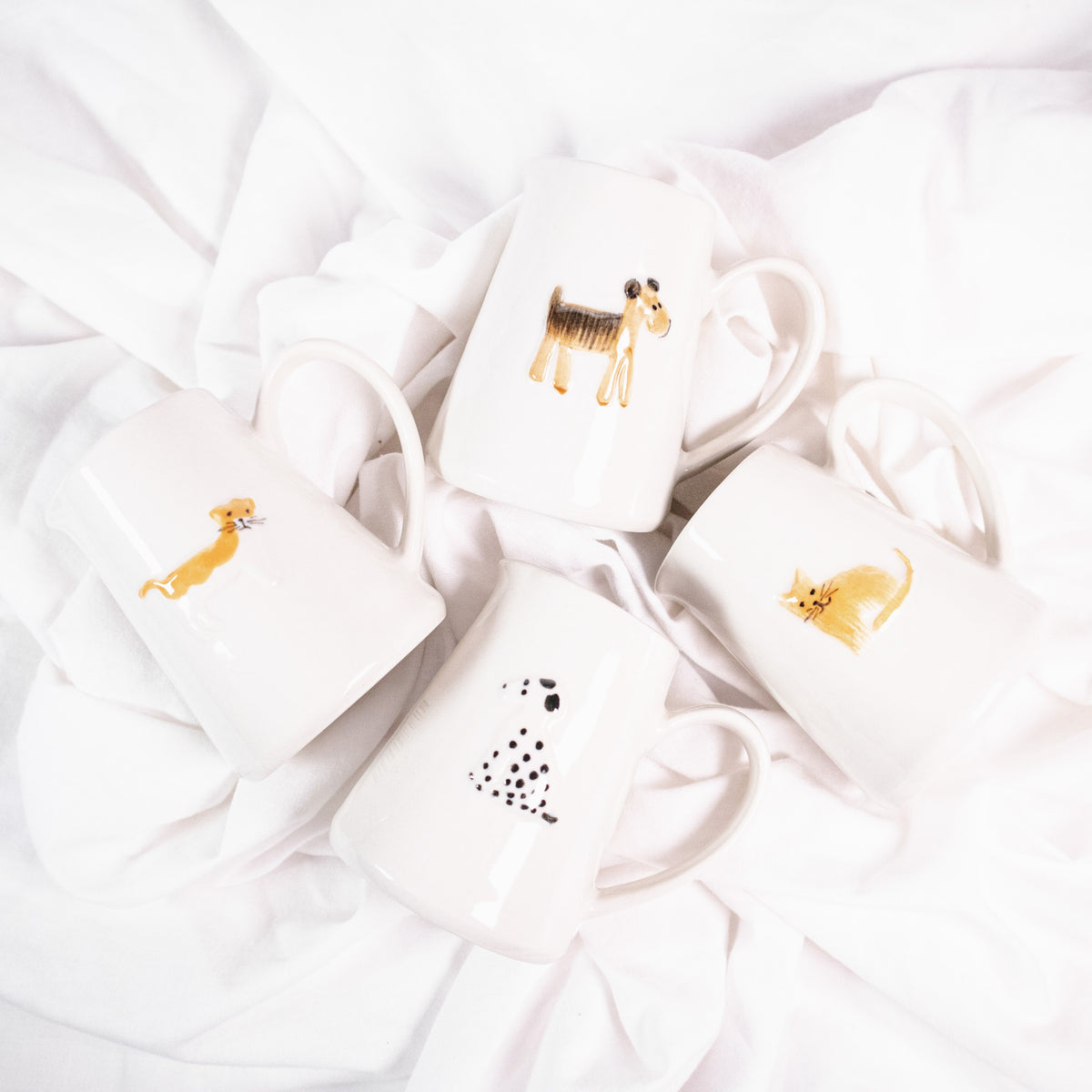 Mini Cat and Dog Pitcher/Creamer