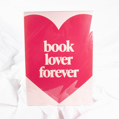 Book Lover Forever Wall Art Print