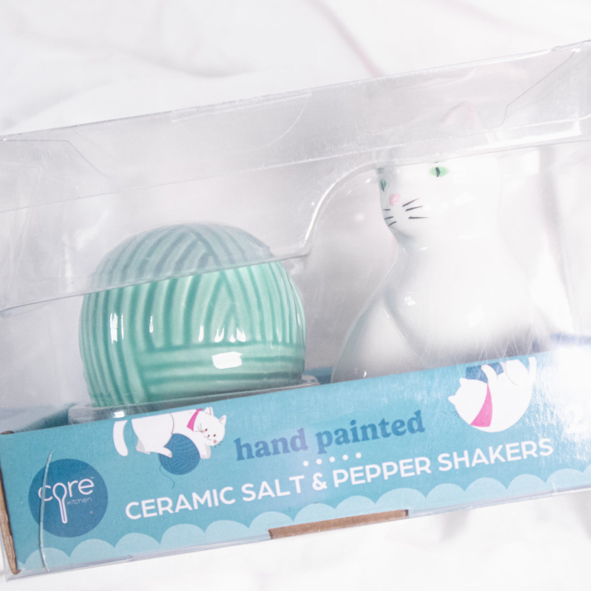 Cat and Yarn Salt and Pepper Shakers