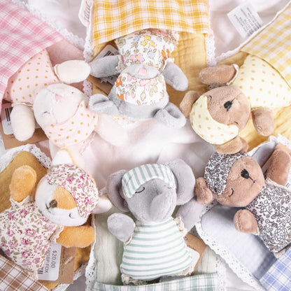 Little Animal with Sleeping Bag Plush