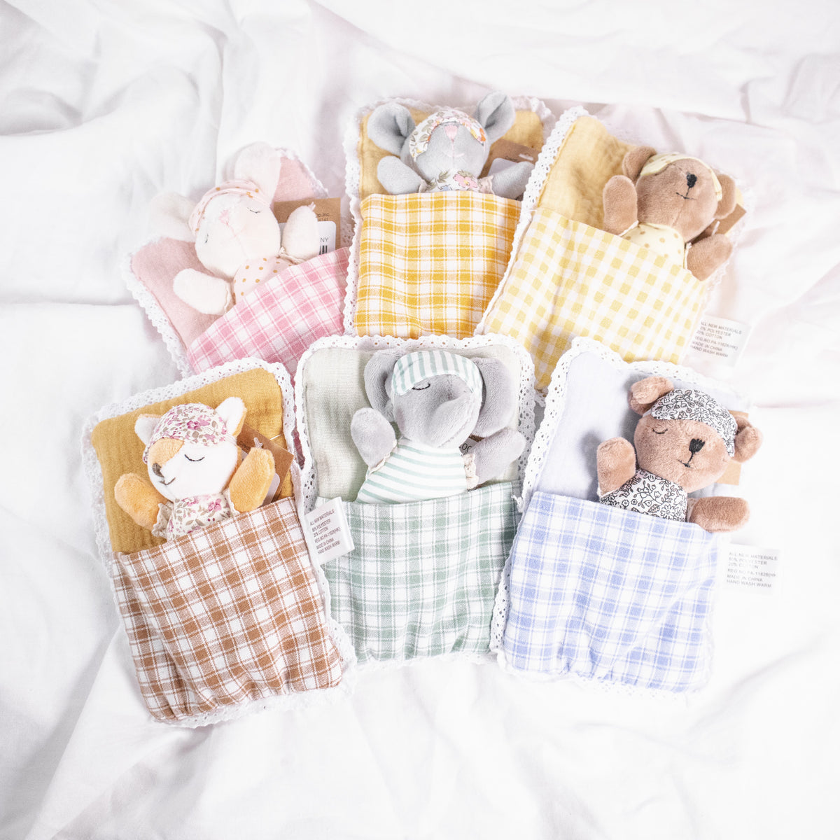 Little Animal with Sleeping Bag Plush