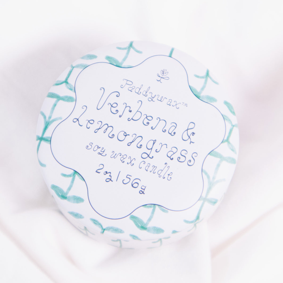 Green Vine Tin Candle