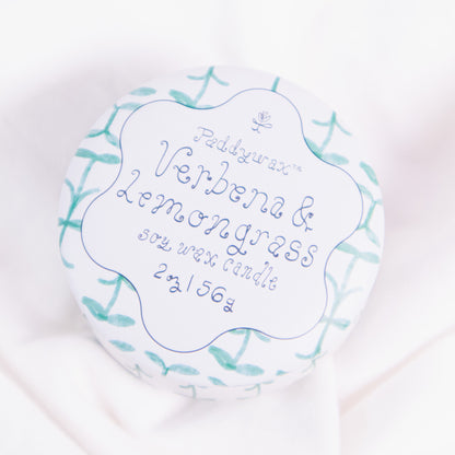 Green Vine Tin Candle