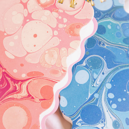 Scalloped Marble Notepad