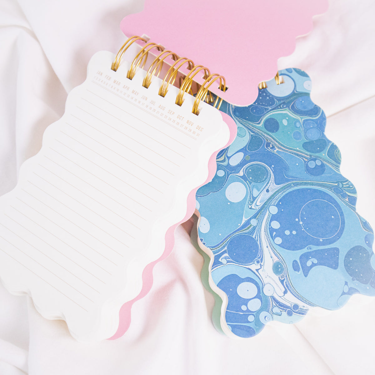Scalloped Marble Notepad