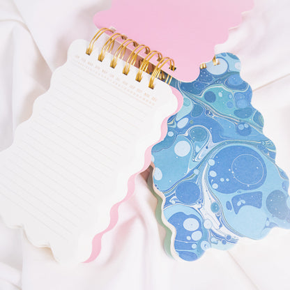 Scalloped Marble Notepad