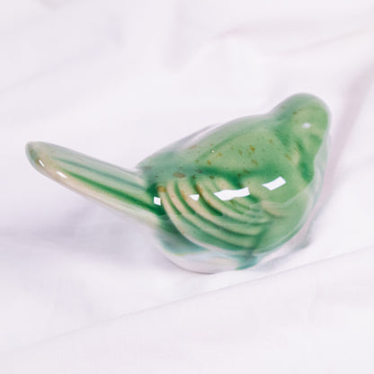 Green Bird Figurine