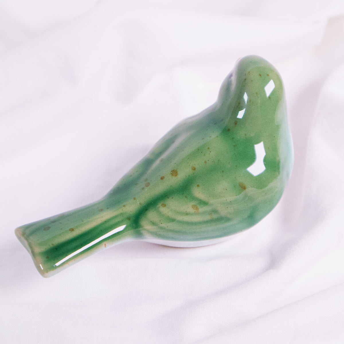 Green Bird Figurine