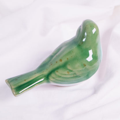 Green Bird Figurine