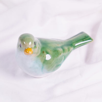 Green Bird Figurine