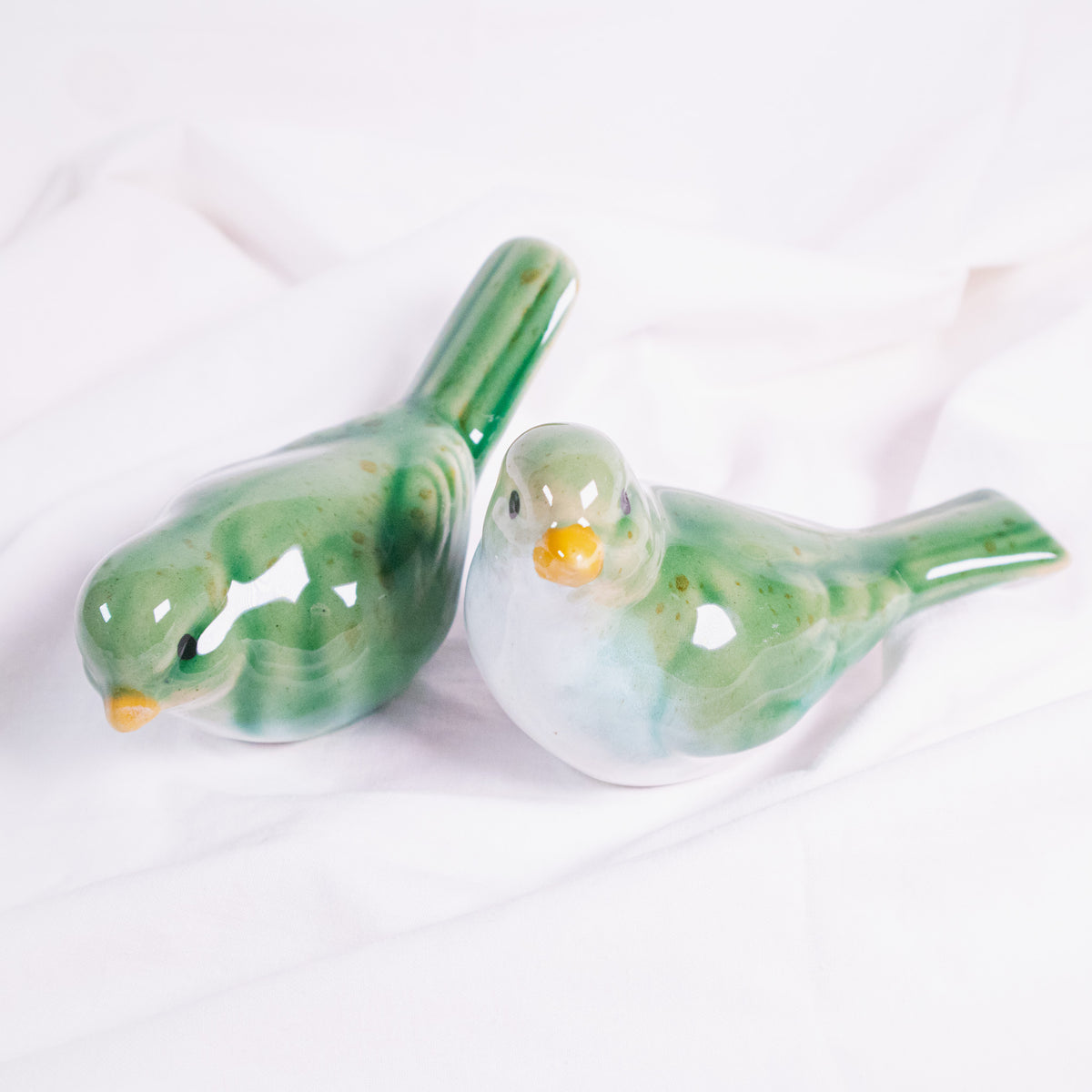 Green Bird Figurine