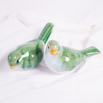 Green Bird Figurine