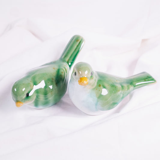 Green Bird Figurine