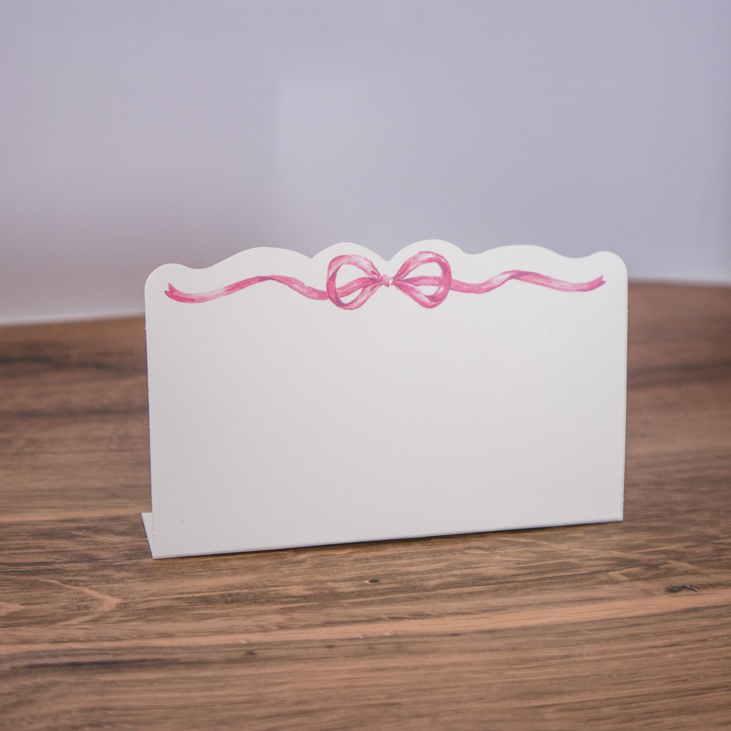 Pink Bow Place Cards