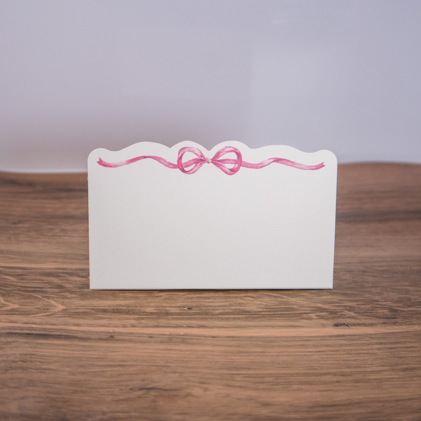 Pink Bow Place Cards