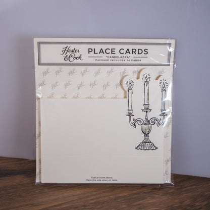 Candelabra Place Cards