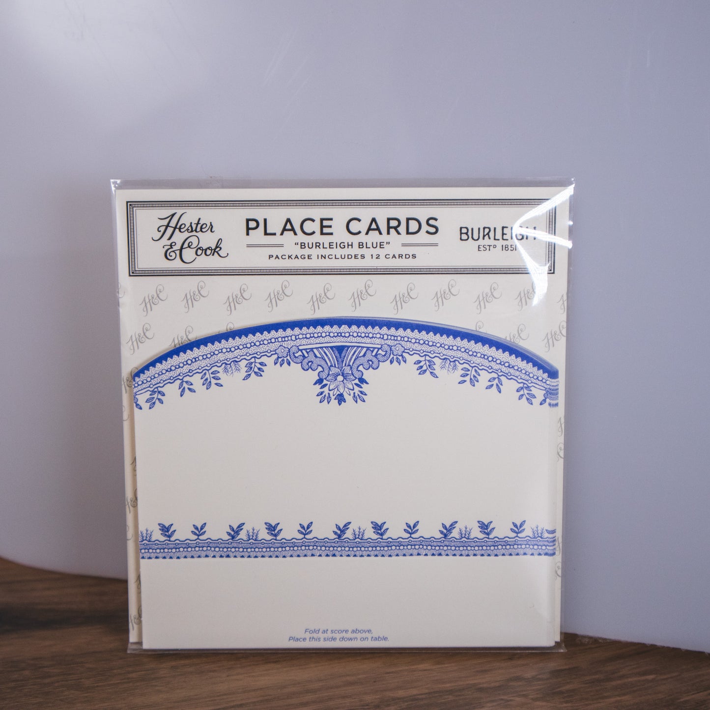 Burleigh Blue Place Cards