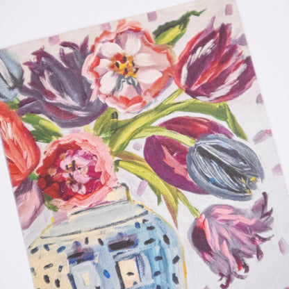 Tulips in Ginger Jar Postcard