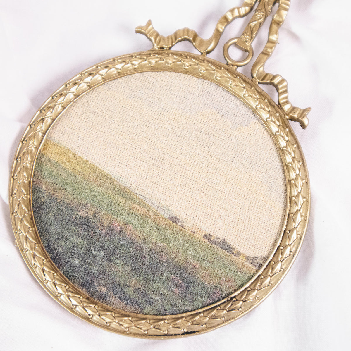 Landscape Hanging Wall Art In Bow Frame