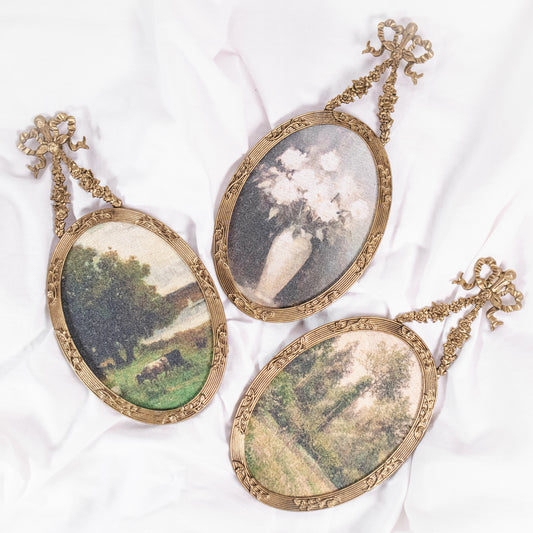 Flowers and Trees Hanging Wall Art in Botanical Frame