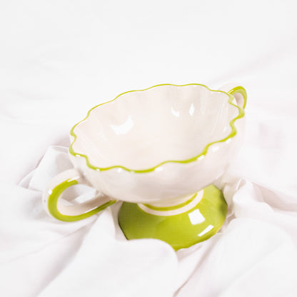 Scalloped Footed Bowl