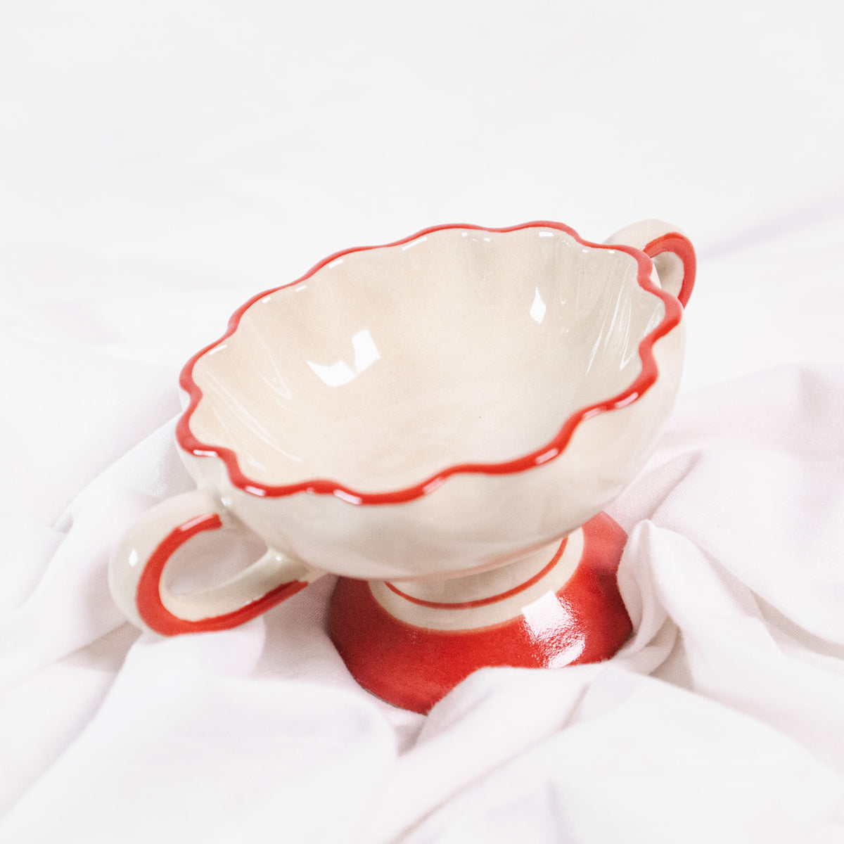 Scalloped Footed Bowl