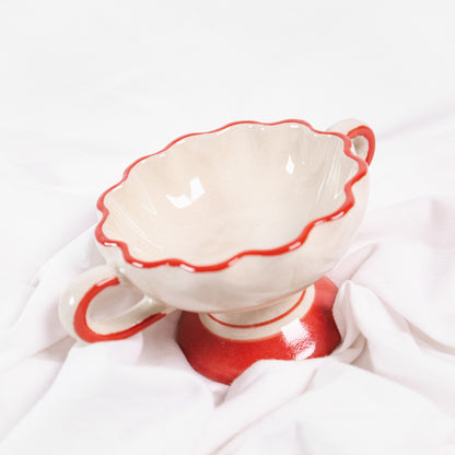 Scalloped Footed Bowl